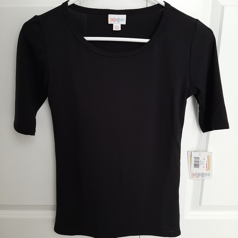 NWT Lularoe XXS Solid Black Gigi